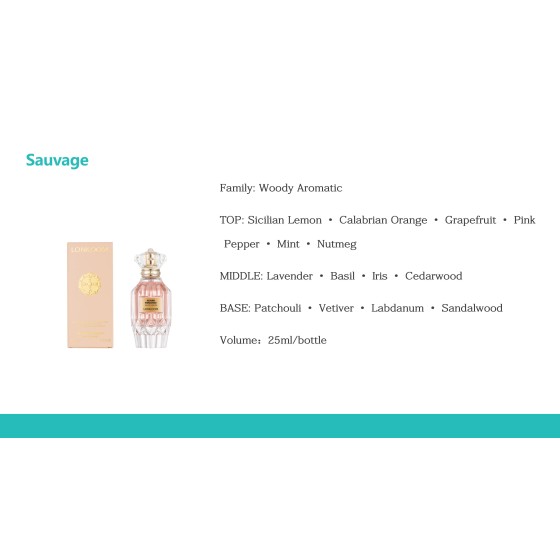 LONKOOM ISLAND ROMANCE Perfume 25ml, Woody Aromatic Long‑Lasting Eau De Parfum Spray